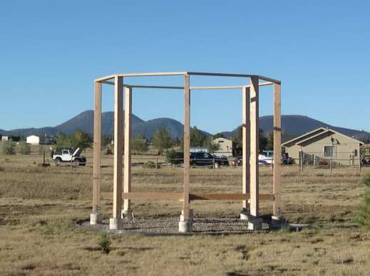 Gazebo construction photo