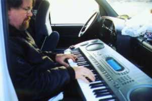 Bill in the keyboard studio