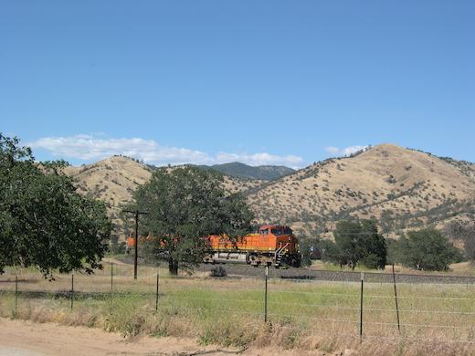 Train near the Tehachapi Loop