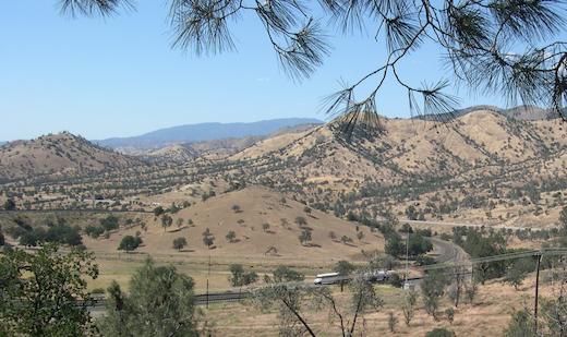 Train near the Tehachapi Loop